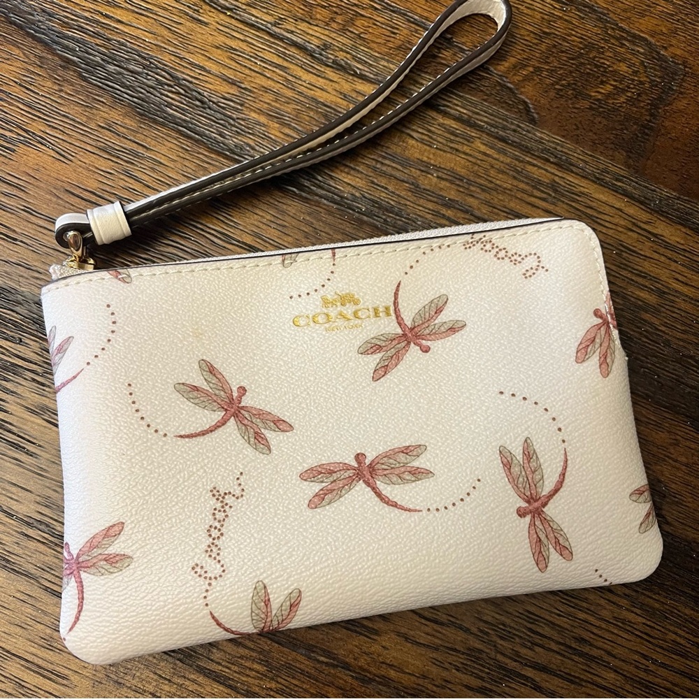 Dragonfly Coach Wristlet